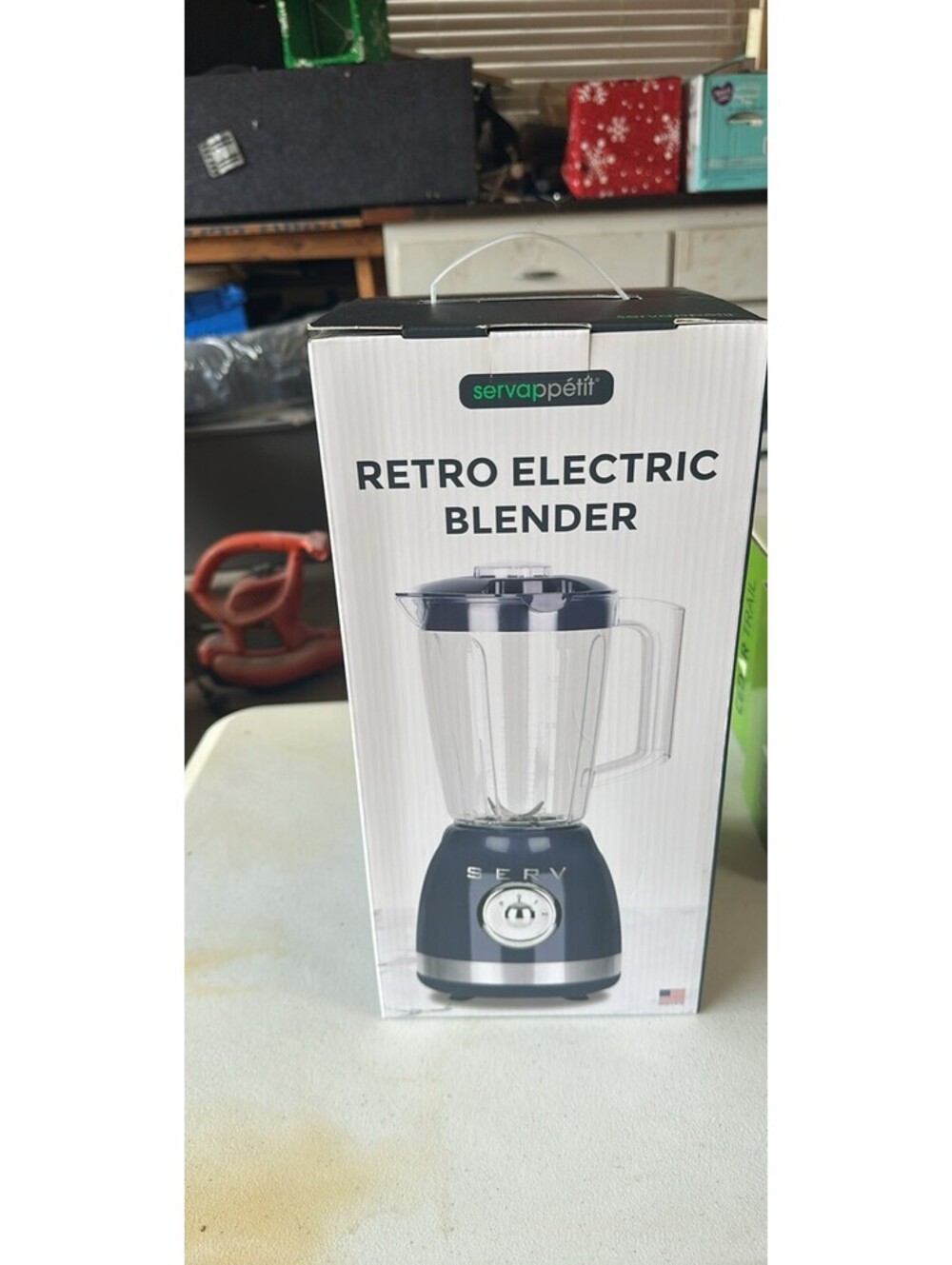 Servappetit Retro Serv 52oz Electric Blender 300W Vintage Black Smoothie Maker